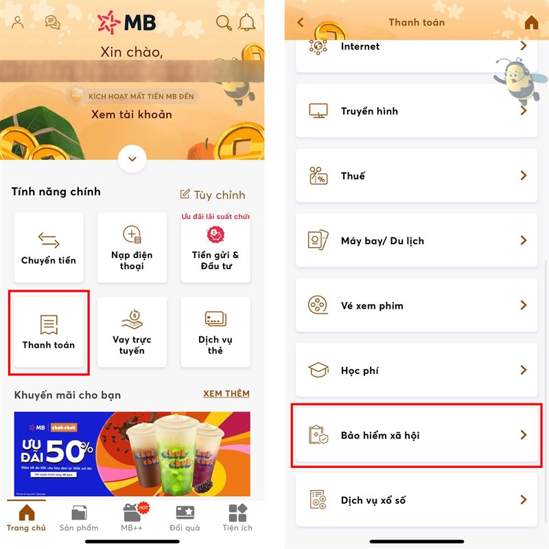 Cách gia hạn bảo hiểm y tế qua Ngân hàng