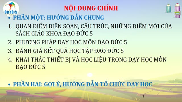 File PowerPoint tập huấn sách Đạo đức lớp 5 Cánh Diều