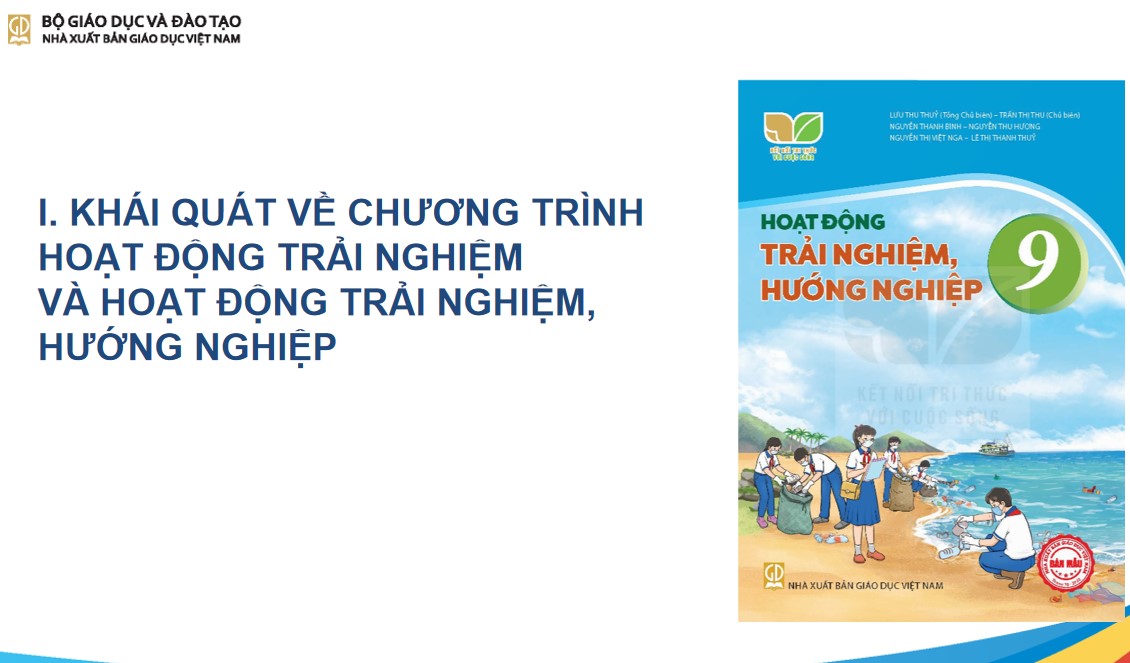 Nội dung file PPt tập huấn SGK Hoạt động trải nghiệm 9 KNTT