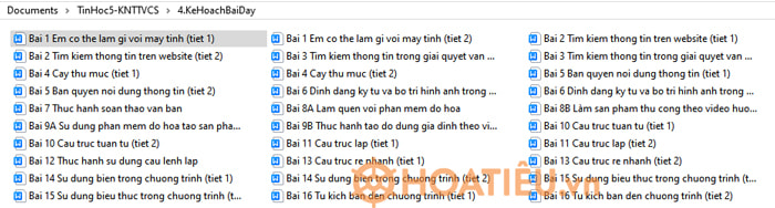 Kế hoạch bài dạy Tin học lớp 5 Kết nối tri thức