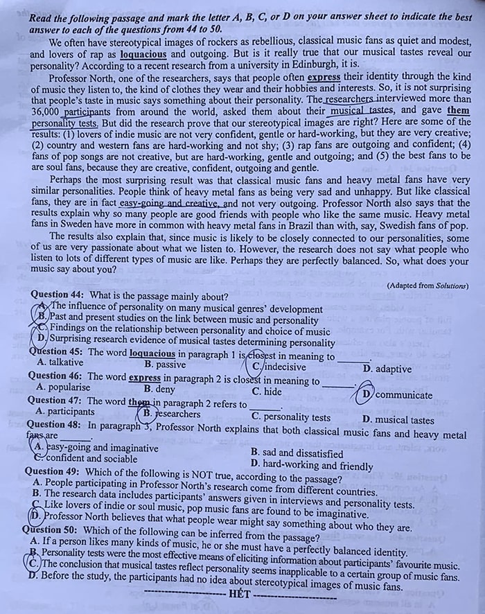 Đề thi THPT Quốc gia 2024 môn Anh 402