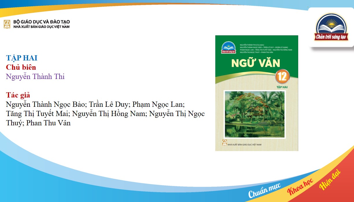 Slide tập huấn SGK mới lớp 12 môn Ngữ văn CTST