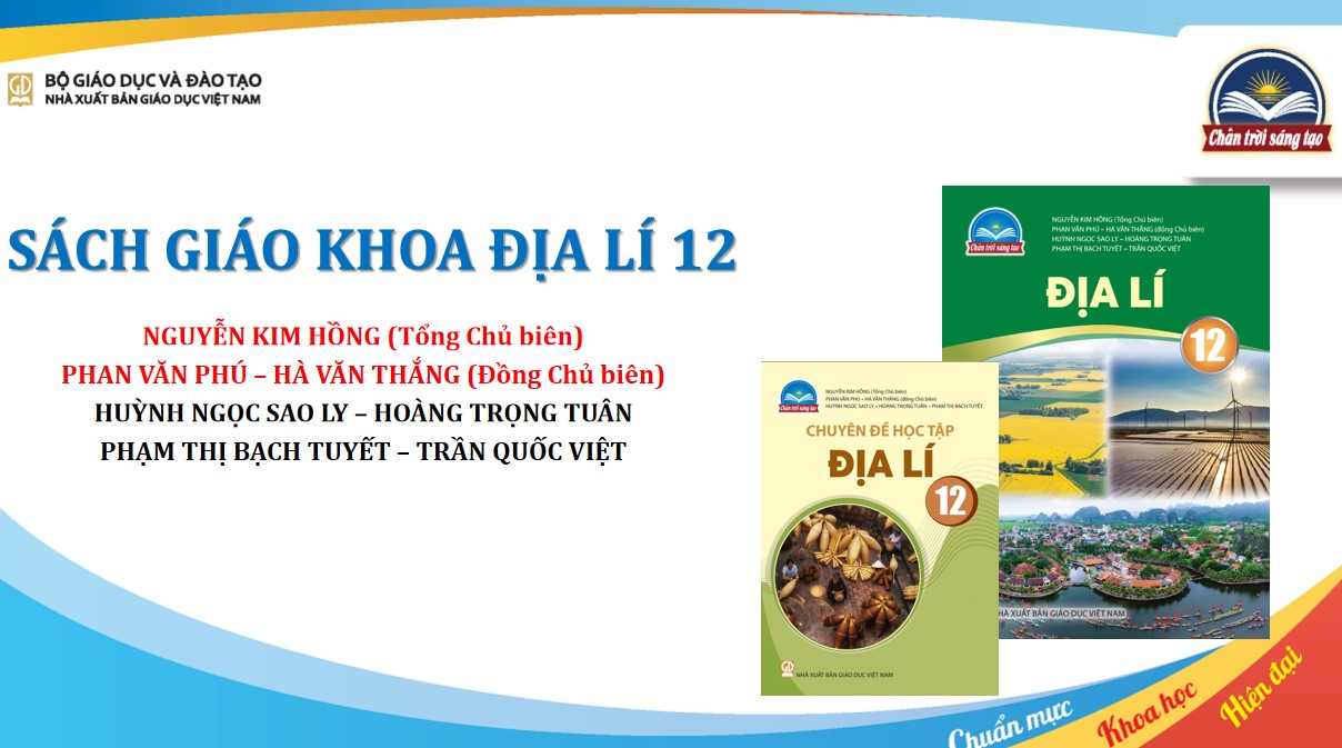 Slide tập huấn SGK mới lớp 12 môn Địa CTST