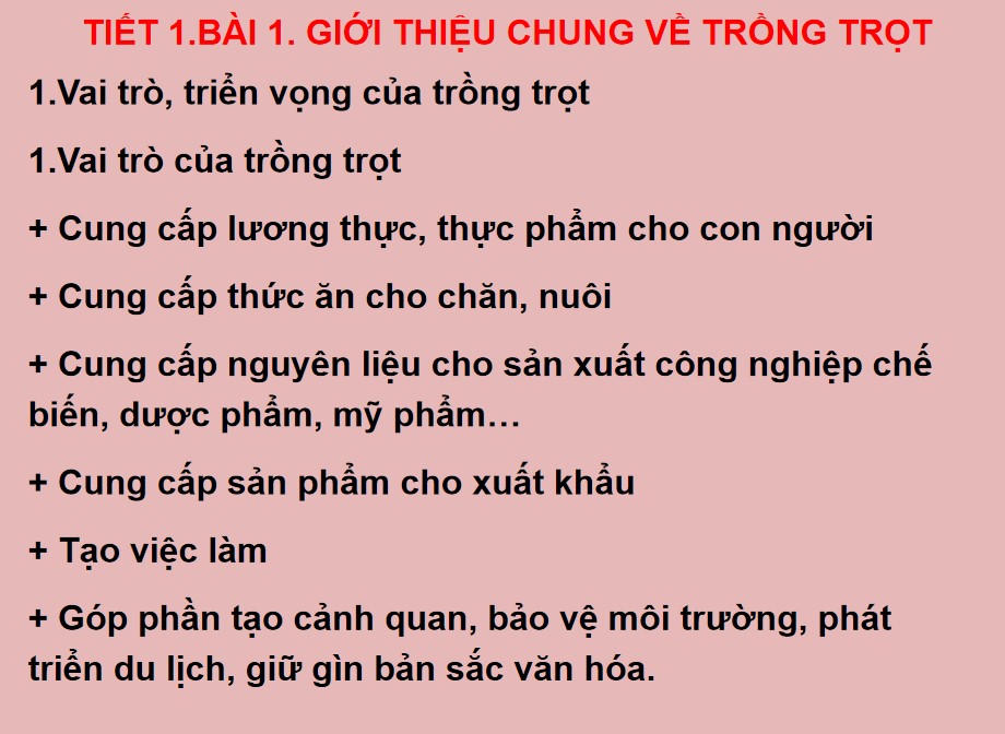 Giáo án PPt Công nghệ 7 Cánh Diều bài 1