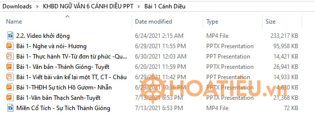 Bài giảng điện tử Ngữ văn 6 Cánh Diều