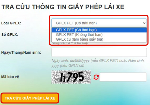 Tra cứu thông tin xe bị dừng kiểm định do phạt nguội