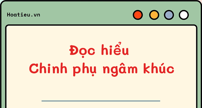 Đọc hiểu Chinh phụ ngâm