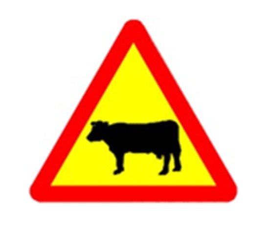 Biển báo Gia súc W.230 