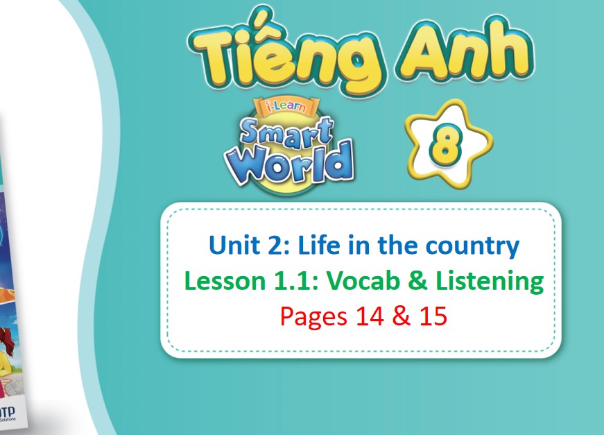 Bài giảng điện tử Tiếng Anh 8 i-Learn Smart World Unit 2
