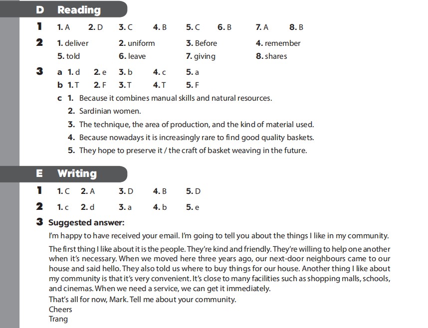 Giải sách bài tập Tiếng Anh 9 Global Success