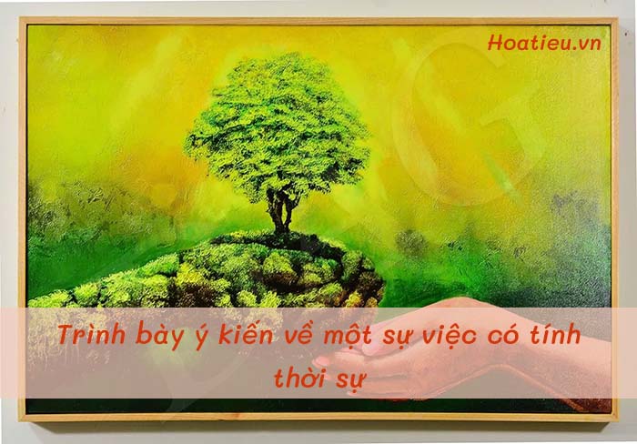 Trình bày ý kiến về một sự việc có tính thời sự