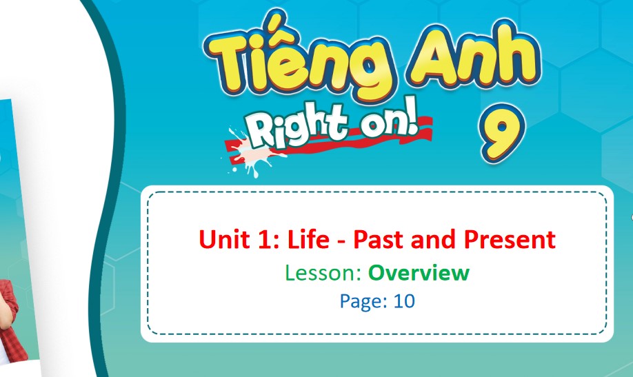 Bài giảng điện tử Anh 9 Right On Unit 1