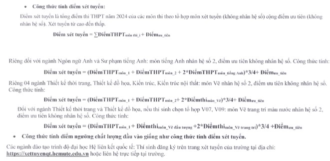Điểm sàn đại học Sư phạm kỹ thuật TP.HCM 2024