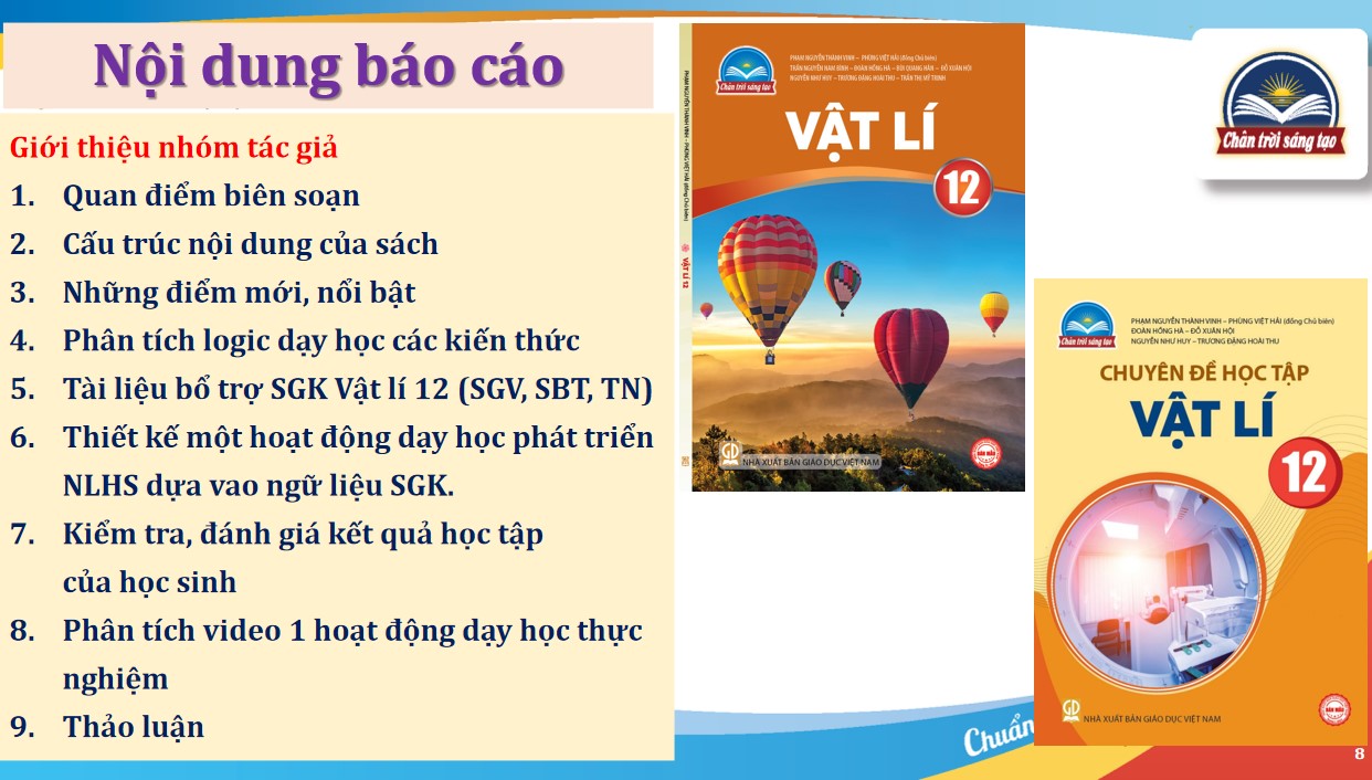 Slide tập huấn SGK Vật lí 12 Chân trời sáng tạo