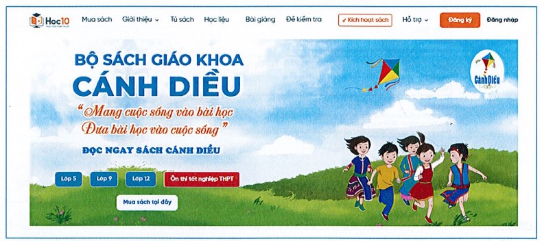 Hướng dẫn đăng nhập làm bài kiểm tra tập huấn Cánh Diều