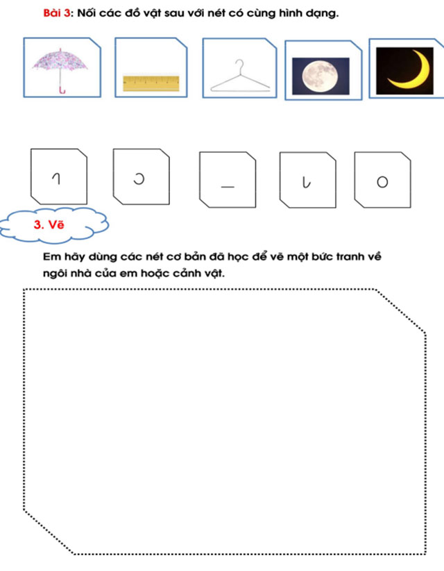  Phiếu bài tập Tiếng Việt lớp 1 Kết nối tri thức 
