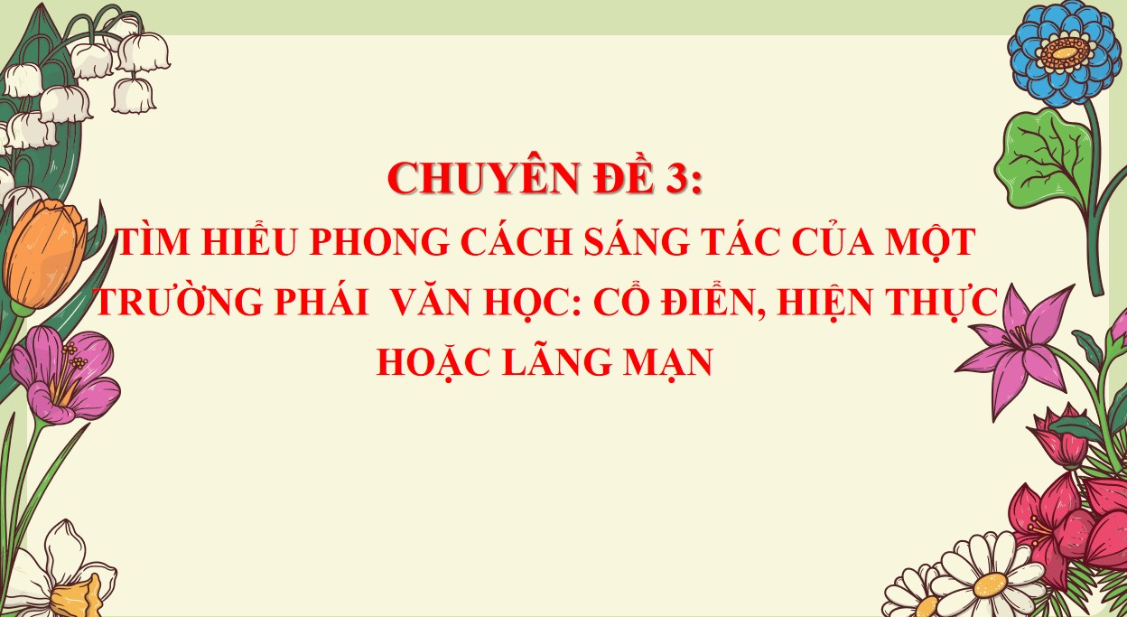Giáo án PowerPoint chuyên đề 3 Ngữ văn 12 CTST