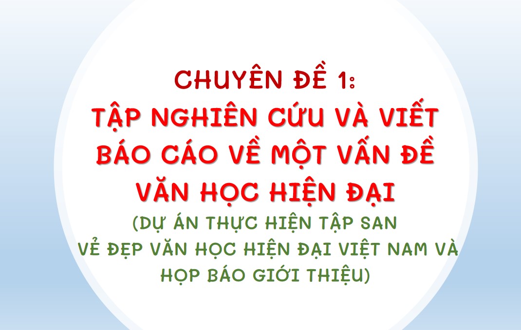 Giáo án PowerPoint chuyên đề 1 Ngữ văn 12 CTST