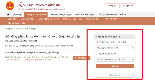 Thủ tục đổi bằng lái xe ô tô B2 online 2024