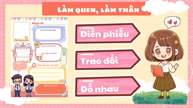 Mẫu PowerPoint làm quen đầu năm