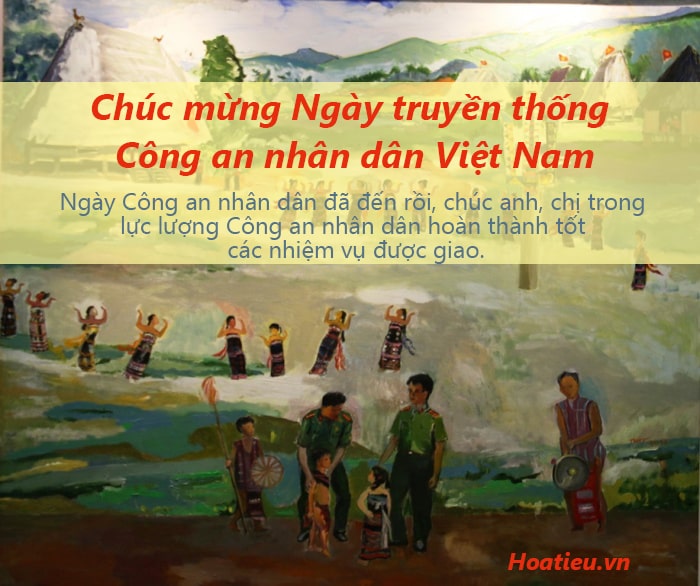  Thiệp chúc mừng ngày Công an nhân dân