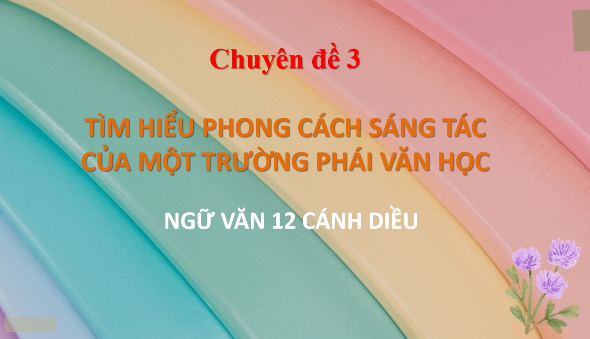 Giáo án điện tử chuyên đề 3 Ngữ văn 12 Cánh Diều