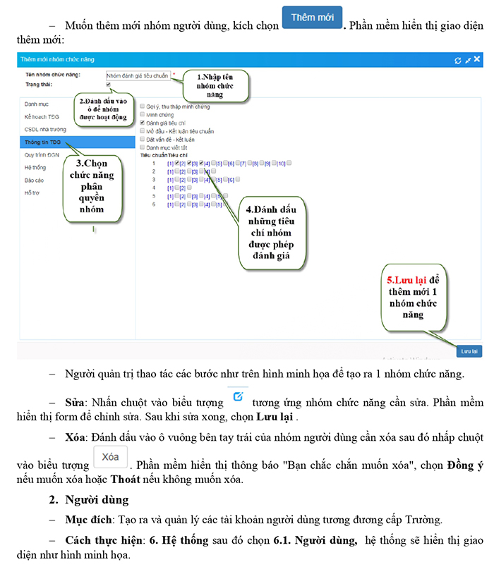 Sử dụng phần mềm kiểm định chất lượng giáo dục