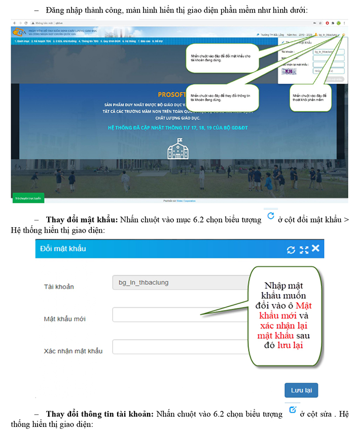 Sử dụng phần mềm kiểm định chất lượng giáo dục