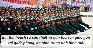 Bài thu hoạch Sự cần thiết về dân tộc, tôn giáo gắn với quốc phòng, an ninh trong tình hình mới (liên hệ bản thân)