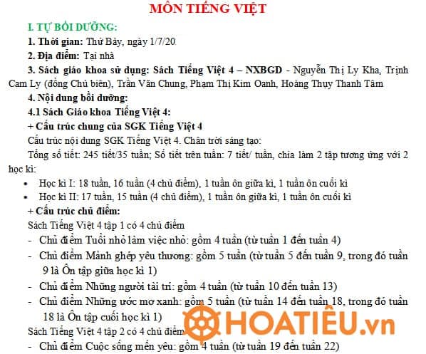 Nhật ký tự bồi dưỡng sử dụng sách giáo khoa lớp 4