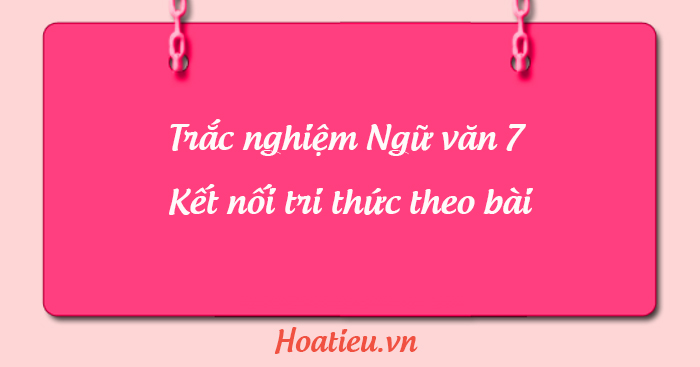 Bài tập trắc nghiệm Ngữ văn 7 KNTT có đáp án