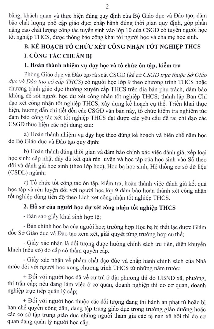 Nội dung Công văn số 1005/SGDĐT-QLT 2024