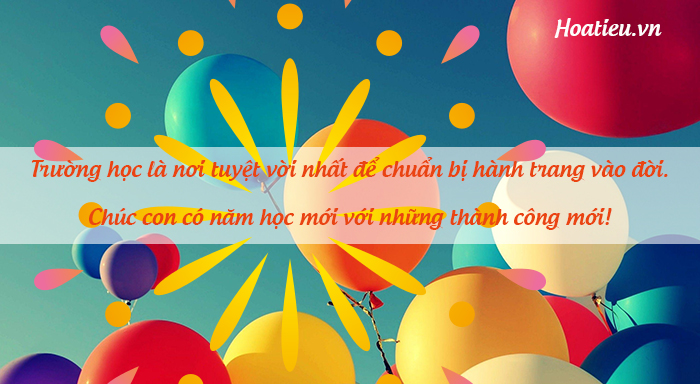Mẫu thiệp chúc mừng khai giảng đẹp nhất