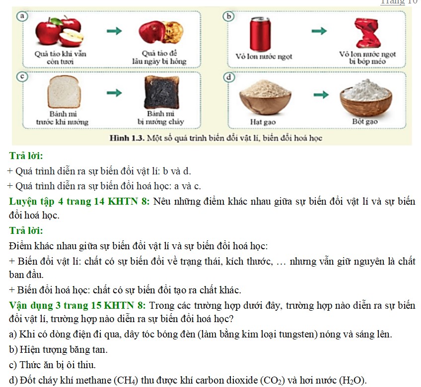 Sách giải môn KHTN 8 Cánh Diều