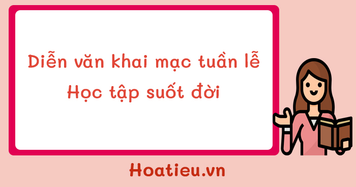 Bài phát biểu khai mạc tuần lễ Học tập suốt đời