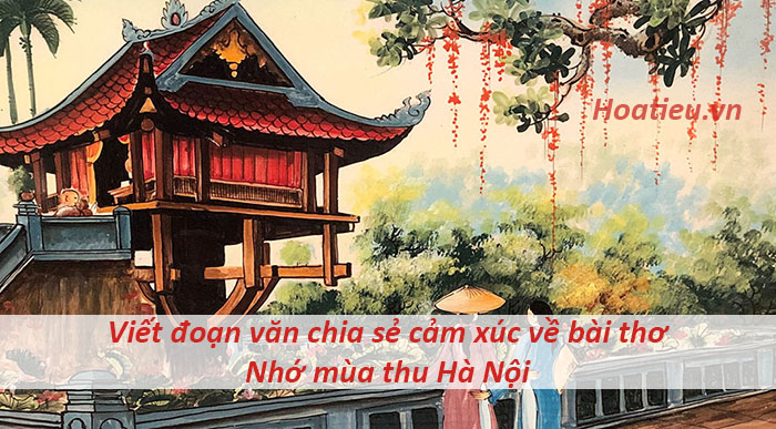 Viết đoạn văn ghi lại cảm nghĩ về bài thơ Nhớ mùa thu Hà Nội