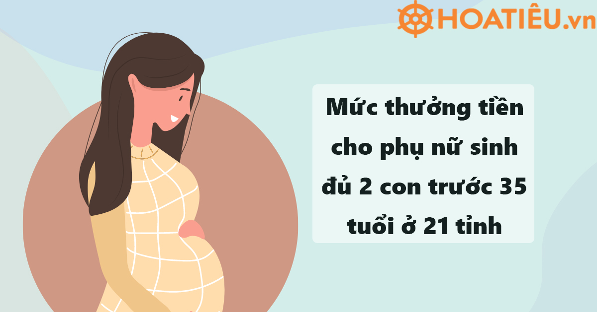 Sinh 2 con trước 35 tuổi được thưởng bao nhiêu tiền?