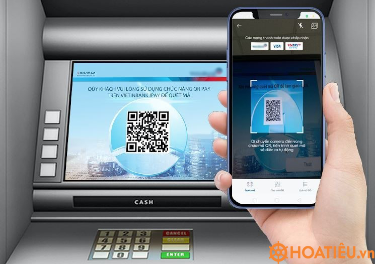 Hướng dẫn cách rút tiền không cần thẻ ATM
