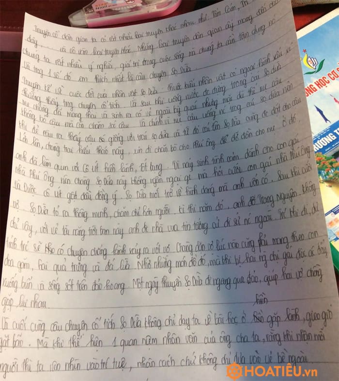 Kể lại một truyện cổ tích bằng lời văn của em