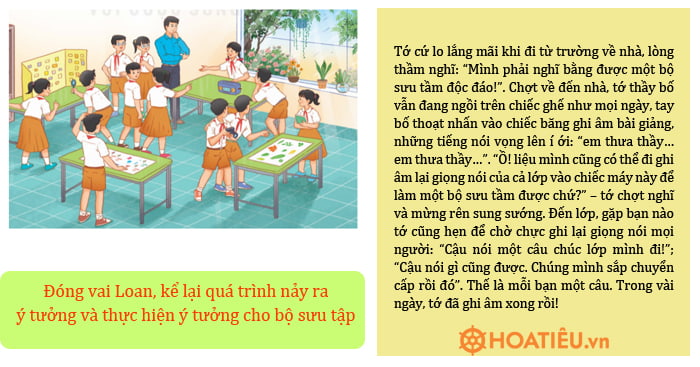 Đóng vai Loan, kể lại quá trình nảy ra ý tưởng và thực hiện ý tưởng cho bộ sưu tập