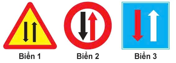 Biển nào báo hiệu "Đường hai chiều"?