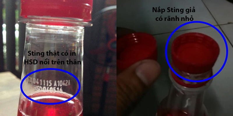 Nhận biết Sting giả và thật