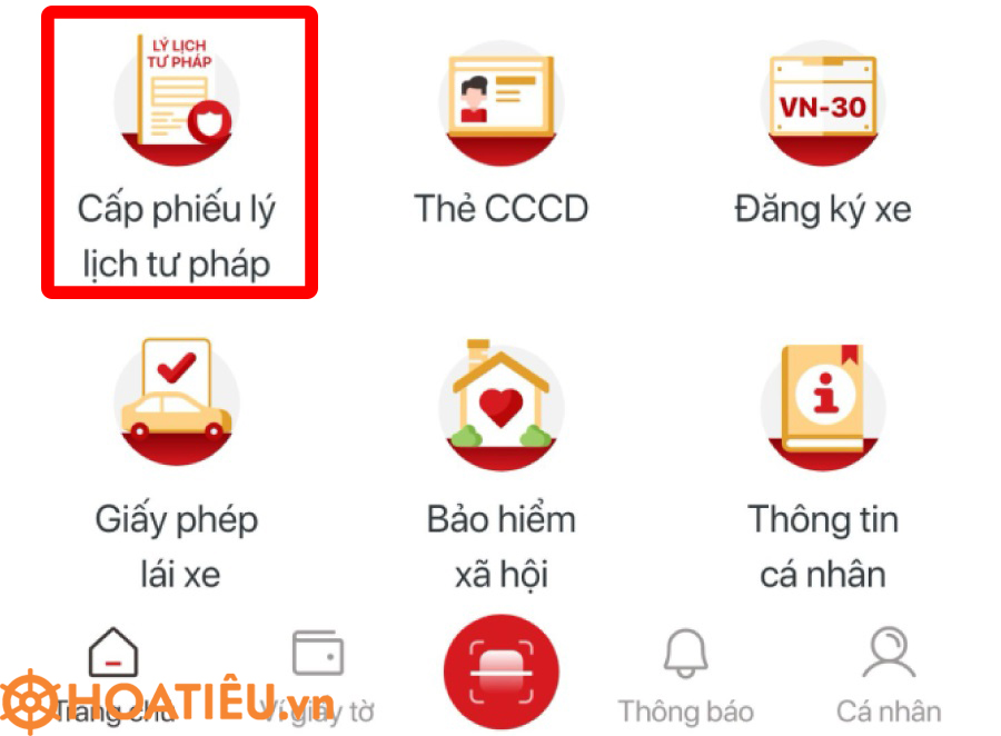 Hướng dẫn làm lý lịch tư pháp online