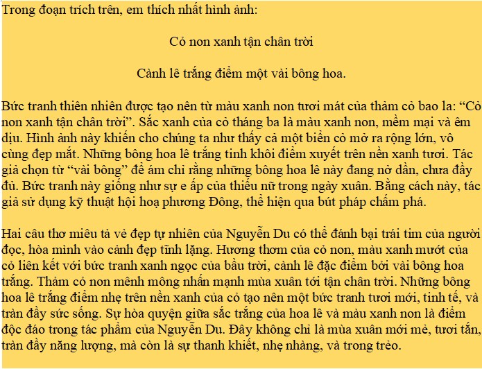 Soạn Văn 9 Cánh ngày xuân