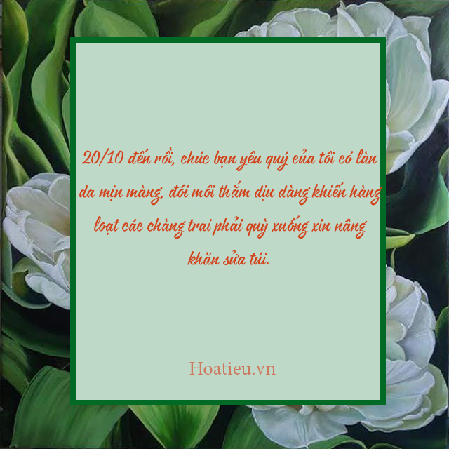Thiệp chúc mừng 20/10 đồng nghiệp