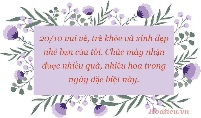 Thiệp chúc mừng 20/10 đồng nghiệp