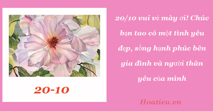 Thiệp chúc mừng 20/10 đồng nghiệp, bạn bè