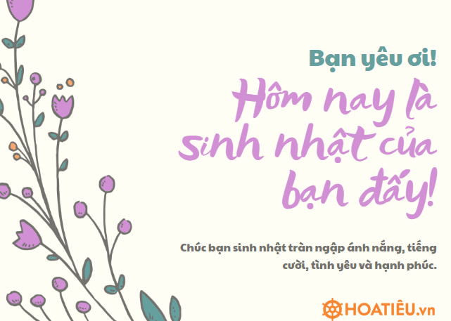 Viết và trang trí một tấm thiệp chúc mừng bạn nhân dịp bạn tròn mười tuổi