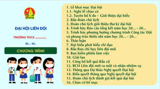 PPT Đại hội liên đội