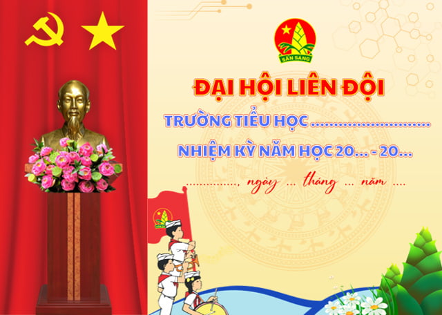 Phông nền đại hội liên đội powerpoint